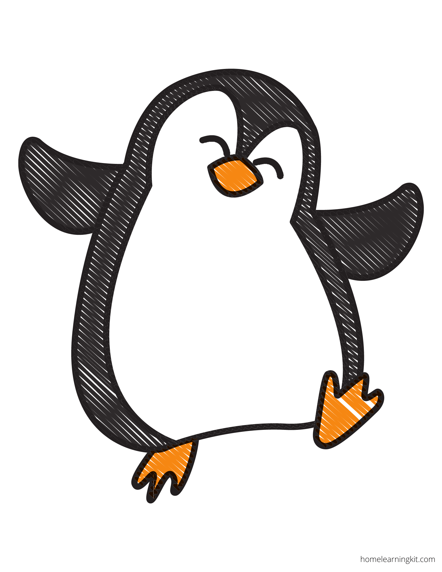 Penguin Work Mat Printable - Home Learning Kit