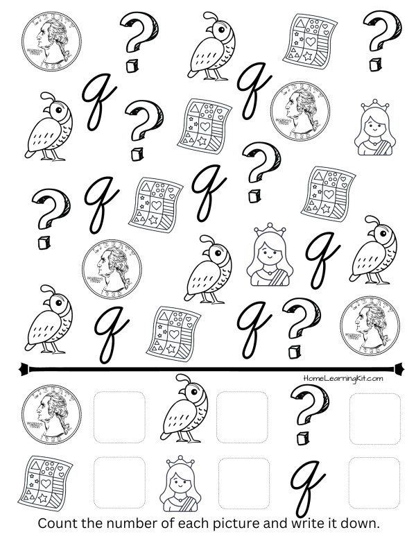 Letter of the Week - Q - Coloring Pages - Image 4