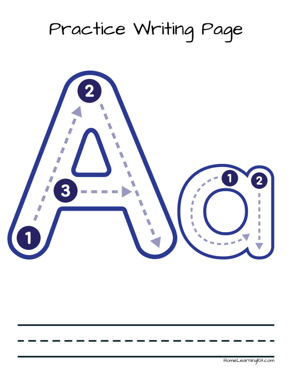 Alphabet Practice and Coloring Pages - Image 2